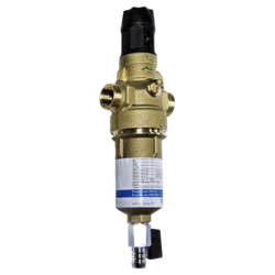 Protector mini H/R HWS 1/2" – фильтр для горячей воды с прямой промывкой и редуктором давления