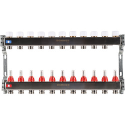 Коллектор ROMMER 1" с расходомерами 3/4 11 выходов